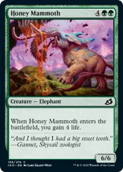 Honey Mammoth x4 - Ikoria: Lair of Behemoths - NM-Mint, English - Ikoria: Lair o - Image 1