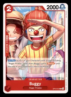 Buggy (012) OP12-012 Common Legacy of the Master One Piece Near Mint - Image 1