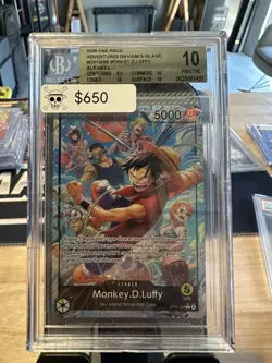BGS 10 One Piece OP15-098 Monkey D. Luffy Alt Art L - Image 1