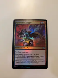 MTG - Quicksilver Dagger (Foil) - Dominaria Remastered NM/M Condition - Image 1