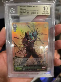 2024 Weiss Schwarz Marvel Vol 2 Wolverine Foil MAR/S113-027SP SP BGS Pristine 10 - Image 1