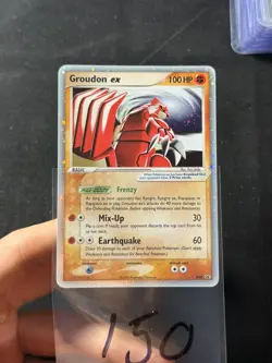 Pokemon Groudon-EX TCG Holo Promo Card Near Mint+ - Image 1