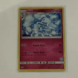 Pokemon Alolan Ninetales SM128 Promo Holo Stage 1 English Card - Image 1