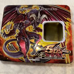 Yu-Gi-Oh! 5 Ds Red Dragon Archfiend Trading Card Game TIN Box, Guide & 10 Cards - Image 1