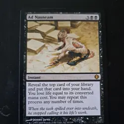 Free domestic shipping-MTG Ad Nauseam NEAR MINT Shards of Alara MTG - Image 1