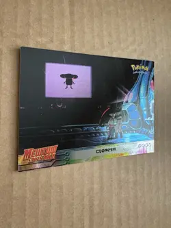 1999 Topps Pokemon Movie Card Mewtwo Strikes Back #29 "Clones!!!" Foil Blue Logo - Image 2