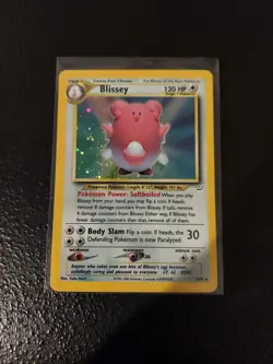 Holo Rare Blissey 02/64 Neo Revelation Unlimited 120 HP Pokemon TCG Card - Image 1