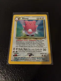 Holo Rare Blissey 02/64 Neo Revelation Unlimited 120 HP Pokemon TCG Card - Image 2