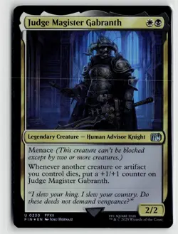 MTG Final Fantasy Judge Magister Gabranth Foil x1 NM - Image 1