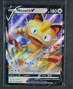 Meowth V - Holo Promo #SWSH004 SWSH: Sword & Shield Promo Cards 2019 NM - Image 1