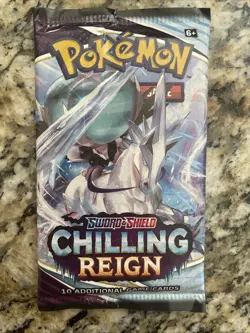Pokemon TCG: Sword & Shield - Chilling Reign Sleeved Booster Pack (10 Cards) - Image 1