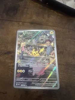 Pokemon Pikachu TCG Holo Card 173/165 Scarlet & Violet 151 Series - Image 1