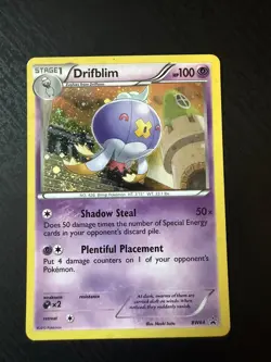 Pokemon HP Black Star Promo Drifblim - BW64 Cosmo Holofoil Card LP - Image 1
