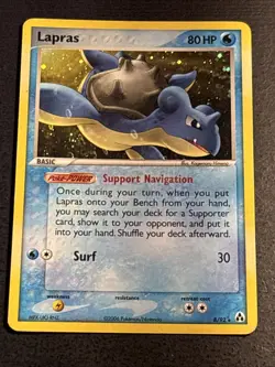 Lapras 8/92 Pokemon TCG Legend Maker Holo Foil Rare Card Moderately Played MP - Image 1