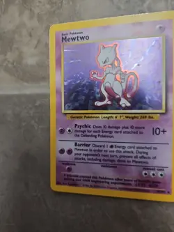 Pokemon Card - 1995 Mewtwo 10/102-Holo - geat condition vintage - Image 1