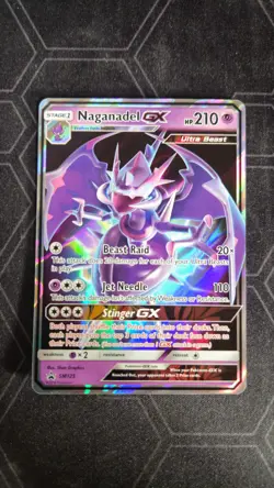 Naganadel GX SM125 Holo Promo Pokemon Card NM - Image 1
