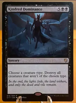 Magic: The Gathering Kindred Dominance Commander 2017 Rare Reg Black Sorcery EN - Image 1