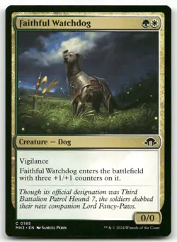 Faithful Watchdog #185 MTG Modern Horizons 3 NM X1 - Image 1