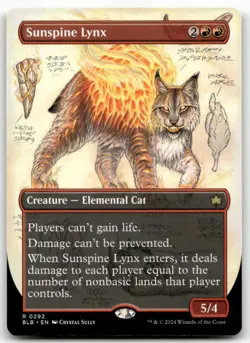 Sunspine Lynx Borderless MTG Bloomburrow 292 R NM - Image 1