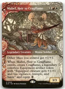 Mabel Heir to Cragflame Showcase MTG Bloomburrow 336 R NM - Image 1