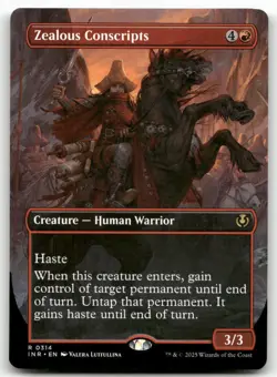 Zealous Conscripts Borderless MTG Innistrad Remastered 314 R NM - Image 1