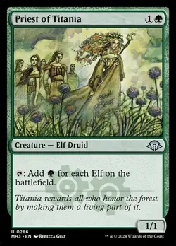 MTG - PRIEST OF TITANIA - Modern Horizons 3 (U) - Image 1
