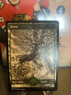 MTG Forest (277) Showcase Full Art ** Innistrad: Crimson Vow ** English (NM) - Image 1