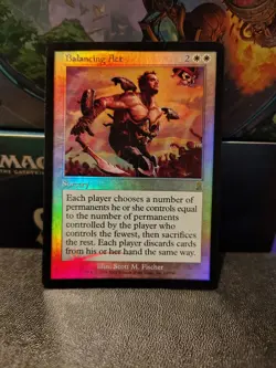 Balancing act foil Odyssey Rare NM Vintage MTG - Image 1