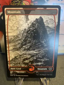 MTG Mountain (275) Showcase Full Art ** Innistrad: Crimson Vow ** English (NM) - Image 1