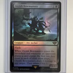 Magic the Gathering Orcish Bowmasters #103 Universes Beyond LOTR Rare Black Foil - Image 1