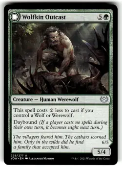 Wolfkin Outcast Innistrad: Crimson Vow Regular MTG NM - Image 1