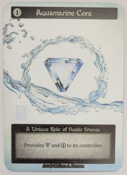 Aquamarine Core - Unique - Beta - Sorcery: Contested Realm Near Mint - Image 1