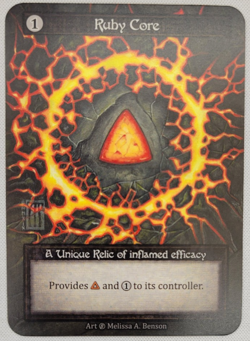 Ruby Core - Unique - Beta - Sorcery: Contested Realm Near Mint - Image 1