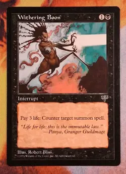 *NM* Withering Boon Mirage Regular MTG - Image 1
