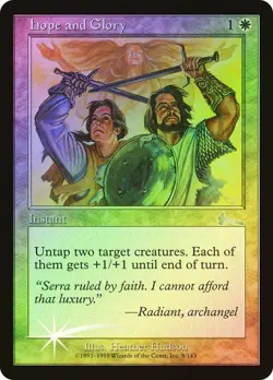 Urza's Legacy MTG FOIL Hope and Glory Magic - Image 1