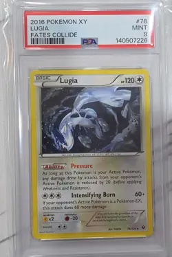 2016 Pokemon XY Lugia 78/124 Fates Collide Regular - Image 1