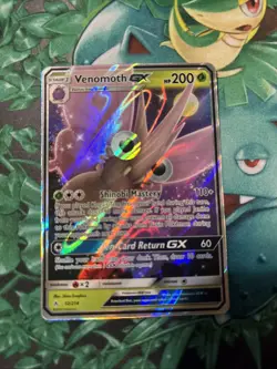 Venomoth GX Ultra Rare SM - Unbroken Bonds Holo 12/214 Pokemon Card NM - Image 1