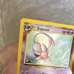 Pokemon Espeon Neo Discovery Holo Rare **Holo Bleed** Lightly Played - Image 3