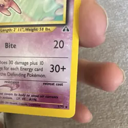 Pokemon Espeon Neo Discovery Holo Rare **Holo Bleed** Lightly Played - Image 5