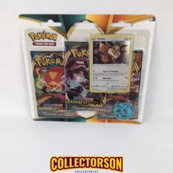 Pokemon TCG Sword & Shield DARKNESS ABLAZE Blister Booster EEVEE NEW SEALED!!! 820650807169 - Image 1