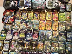 Pokemon TCG Empty Tin Lot 69 Total NO Packs Tins Only W/ Inserts (Inc. 151 Set) - Image 3