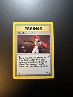 Pokemon The Rocket's Trap Holo Rare Gym Heroes 019/132 Unlimited - LP - Image 2