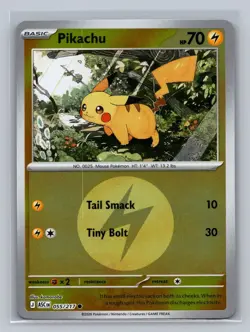Pikachu (Energy Symbol Pattern) 055/217 Common Ascended Heroes Pokemon NM - Image 1