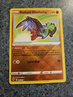 Pokemon Radiant Hawlucha 081/189 Astral Radiance Ultra Rare Holo NM - Image 1