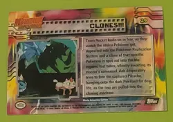 1999 Topps Pokemon Mewtwo Strikes Back #29 “Clones!!!” Foil Black Logo - Image 2
