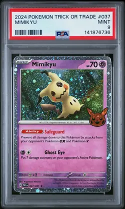 2024 POKEMON TRICK OR TRADE #037 MIMIKYU PSA 9 - Image 1