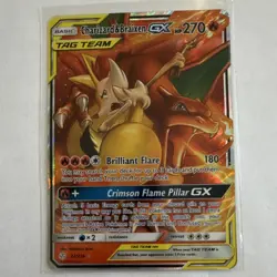 The Pokemon Company Charizard & Braixen GX 22/236 Cosmic Eclipse UR Holo EN 2019 - Image 1