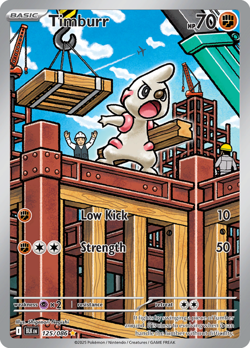 NM-Mint Timburr - 125/086 - Illustration Rare Pokemon Black Bolt - Image 1