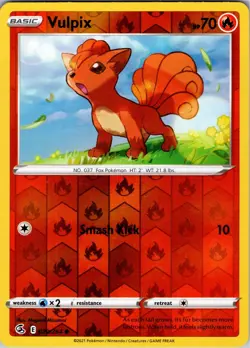 Vulpix 029/264 Common Fusion Strike Pokemon Reverse Holo NM - Image 1