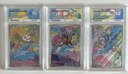 Ace 10 Sequential Pokemon TCG First partners Illustration Series 1 Gen7 - Image 1